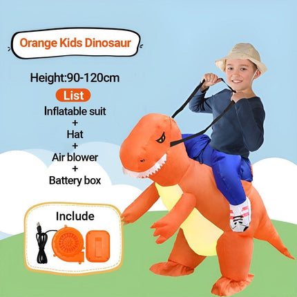 Inflatable Dinosaur Rider Costume Dinosaur Suit for Party and Halloween Cosplay