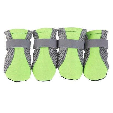 4PCS M Size Anti Slip Waterproof Protective Dog Shoes Rain Boots Pet Socks Booties - Aimall