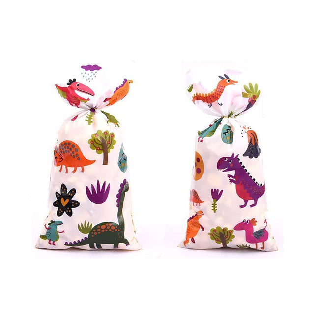 150pcs Dinosaur Candy Bags Flat Gift Pouches for Party Favors and Cute Packaging