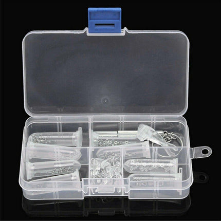 Eyeglasses Repair Kit Box Screws Silicone Nose Pads Bracket Glasses Accessories