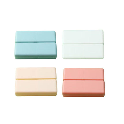 4PCS Weekly Pill Organizer Seven-Day Magnetic Folding Medicine Box Travel Case