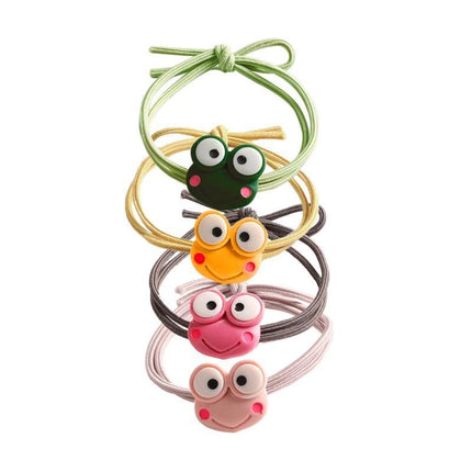 Cartoon Hair Rubber Hair Ring Frog Head Rope Hand Strap Couples Girl Hair Rope