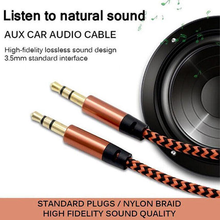 AUX Cable 3.5mm Stereo Audio Input Extension Male to Male Auxiliary Car Cord Aimall