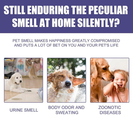 Pet Deodorant Spray for Cats and Dogs Eliminates Urine Feces Odors Air Freshener