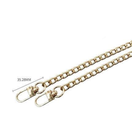 120cm Metal Handbag Shoulder Strap Bag Purse Chain Smooth Replacement Crossbody - Aimall