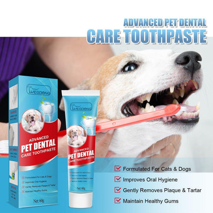 Pet Toothpaste Dog Cat Fresh Breath Tartar Removal Oral Care Edible Cleaning