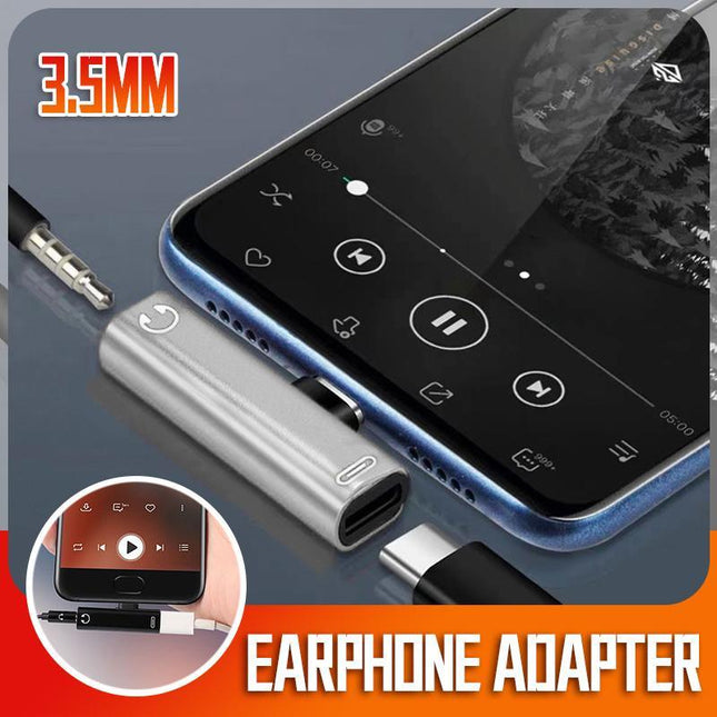 Up to 2 Type C to 3.5mm Audio Headphone Connector Earphone Adapter Aux Jack 1X2X - Aimall