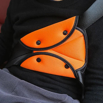 Foldable Car Seat Belt Triangle Retainer Buckle for Child Safety Shoulder Strap