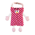 Plush Car Tissue Box Striped Plaid Seatback Hanging Tissue Holder Drawer Design