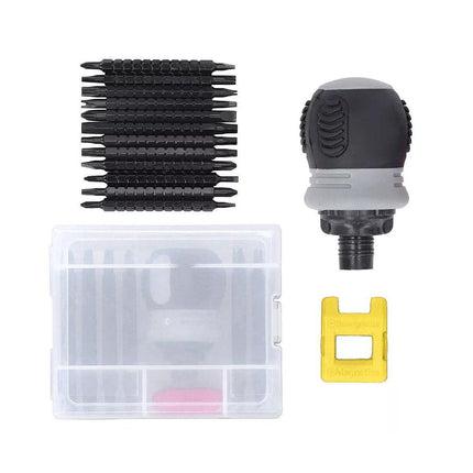 Ratchet Screwdriver Set with Sleeve Dual Head Screwdriver Expansion Cross Bits