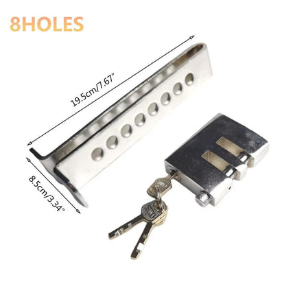 Universal Car Anti-Theft Clutch Throttle Brake Lock 8/9 Holes Security Lock