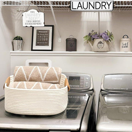 Storage Box Cotton Rope Basket Organizer Miscellaneous Storage Basket for Home