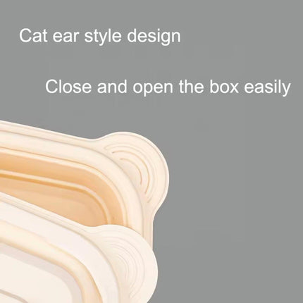 50pcs Eco Friendly Corn Starch Lunch Box Degradable Takeout Bento Container