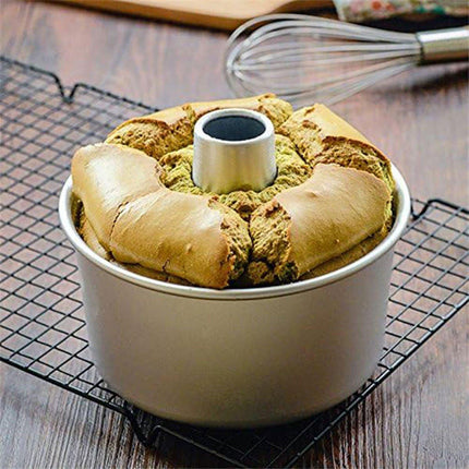 8 Inch Hollow Cake Mould Baking Tool Nonstick Round Mould for Baking Pastry