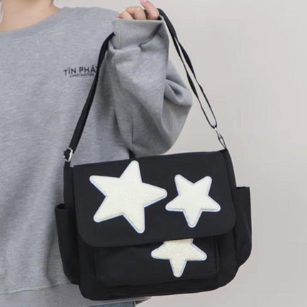 Japanese Style Female Pentagram Crossbody Bag Casual Shoulder Messenger Bag