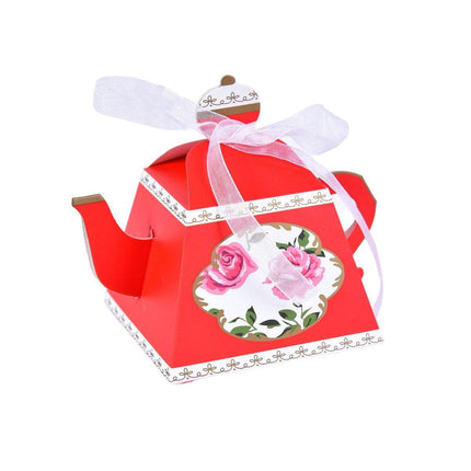 50Pcs Teapot Candy Boxes Wedding Favor Gift Packaging Tea Party Decorations