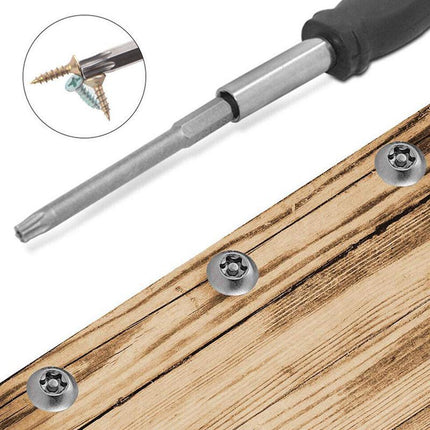 11x 100MM Long Steel Magnetic Torx Security Electric Screwdriver Bit Set T6~T40 - Aimall
