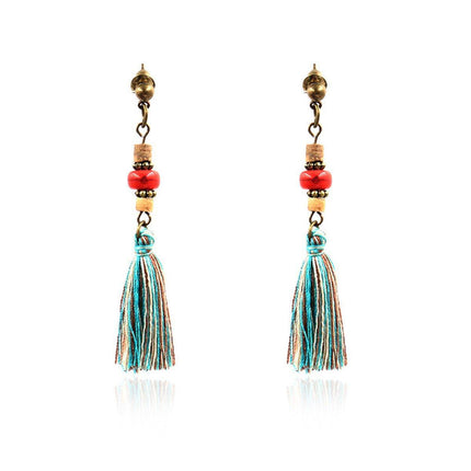 Vintage Tassel Earrings for Women Long Ethnic Style Dangle Fashion Jewellery
