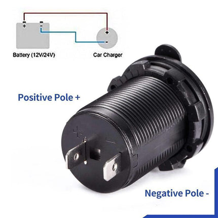 2PCS Waterproof 12V Car Truck Boat Cigarette Lighter Socket Power Adapter Outlet - Aimall