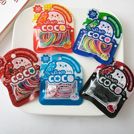 Colorful Small Hair Ties for Children's Hairstyles