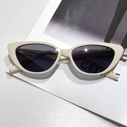 Unisex Womens Mens Retro Rapper Vintage Cat Eye Round Glasses Fashion Sunglasses - Aimall