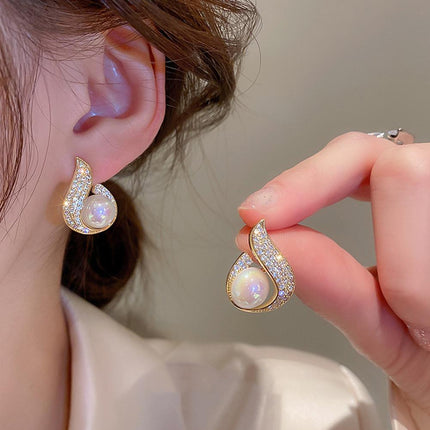 Elegant Simple Pearl Earrings Various Styles For Women Ladies Jewelry Gift - Aimall