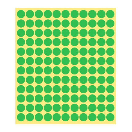 8/13/25/50mm Sticker Dots Adhesive Round Labels Circular Scrapbooking Light Green - Aimall