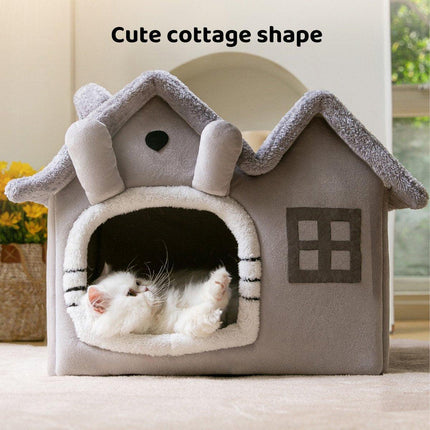 Removable Washable Pet House Four Seasons Cat Enclosed House