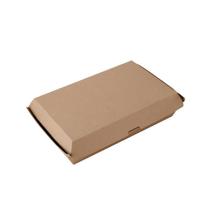 UP To 250PCS New Cardboard Hot Dog Box - Brown Corrugated Kraft - Plain - Aimall