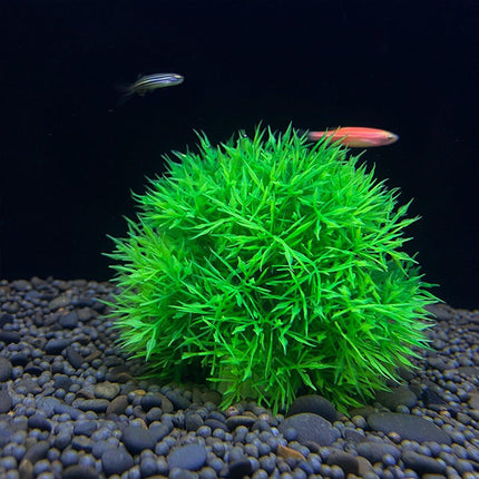Aquarium Fish Tank Landscape Decoration Plastic Simulation Grass Flower Ball