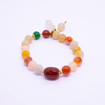 Retro Chinese Style Gourd and Peanut Bracelet for Women Fashion Jewelry Gift