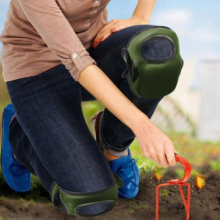 Extra Thick Memory Foam Gardening Knee Pads Soft Non-Slip Adjustable Comfortable