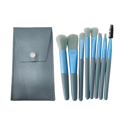 8PCS Eyeshadow Makeup Brush Set Travel Cosmetic Brushes Kit Brushes Kit with Bag - Aimall
