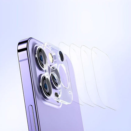 2PCS Transparent Tempered Glass Camera Lens Protector for iPhone 15 Pro Max