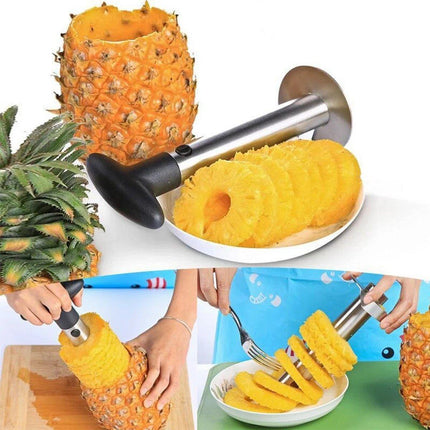 Stainless Steel Pineapple Corer Slicer Peeler Cutter Tool Easy Pineapple Cutter