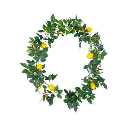 185cm Simulation Lemon Fruit Rattan Vine Green Home Decoration Artificial Fruit