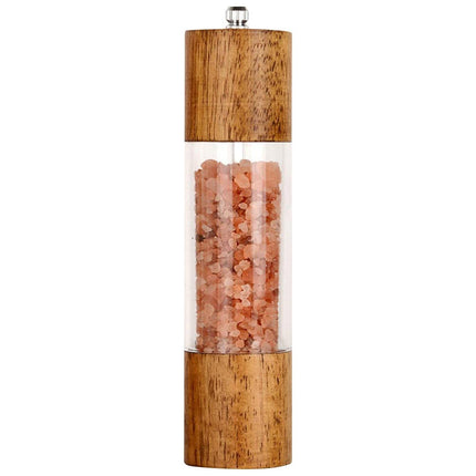 Wooden Pepper Grinder Handheld Salt Mill Spice Grinder Adjustable Kitchen Tool