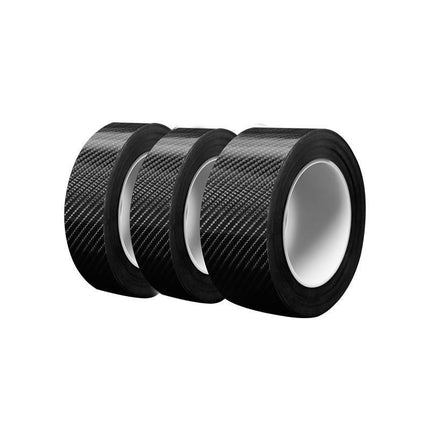 3PCS 3M Carbon Fiber Car Sticker Door Sill Anti-Scratch Tape DIY Protection Film - Aimall