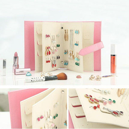 Large Capacity Jewelry Storage Book for Earrings Home Organizer Small Size Box