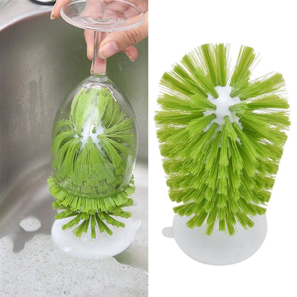 Glass Cleaning Brush for Wine Glasses Cup Scrub Brush Kitchen Tools Long Handle