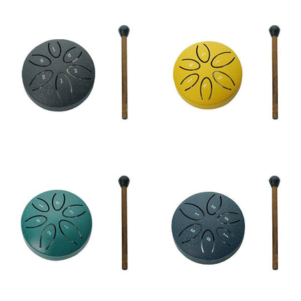Hollow Steel Tongue Drum Percussion Instrument for Meditation Yoga Music Practice