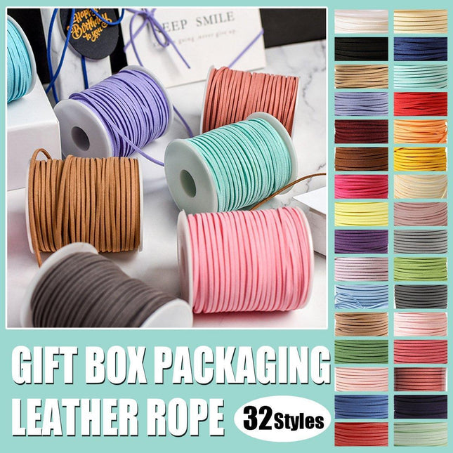 Leather Suede Rope Drawstring Diy Braided Rope Gift Box Packaging Belt