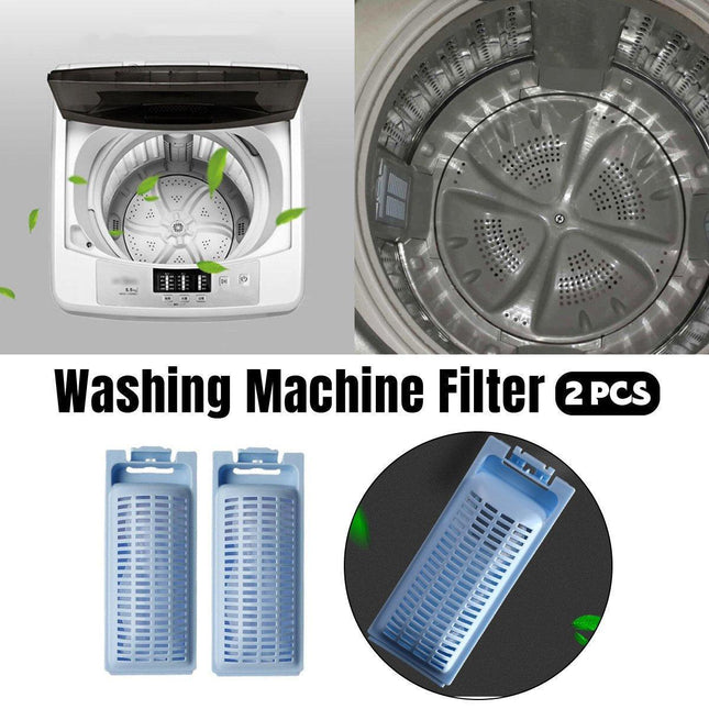 2pcs Washing Machine Filter Mesh Bag Laundry Accessories Replacement Mesh Pocket