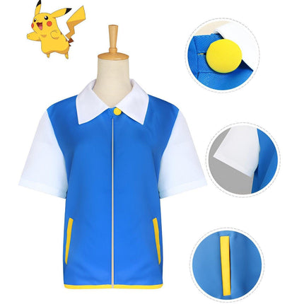 Pokemon Pokemon Xiaozhi Cosplay Gloves Jacket Anime Costume New Version C Suit