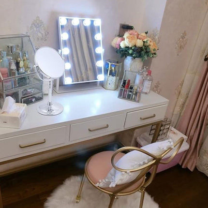5x Magnifying HD Desktop Vanity Mirror Cosmetic Mirror for Makeup Grooming