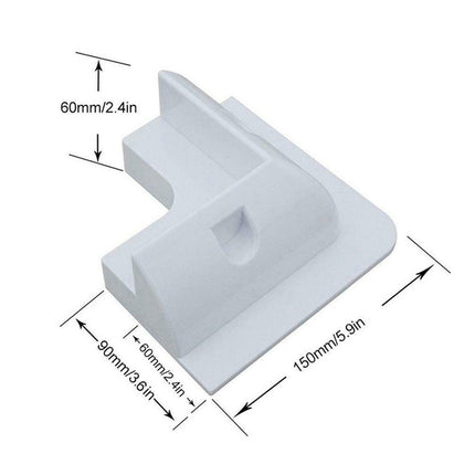 4x Solar Panel Mounting Bracket White Black Corner Set Kit Entry Caravan Boat