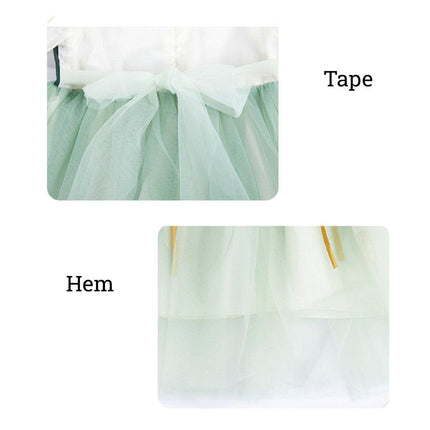 Girls Hanfu Chinese Style Princess Dress Green Traditional For Girl Clothing