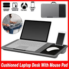 Multi Functional Laptop Desk with Cushion and Mouse Pad for Computer and Tablet
