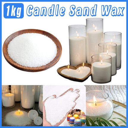1KG Reusable Candle materials Sand Wax for DIY Pearl Candle Art Design Craft