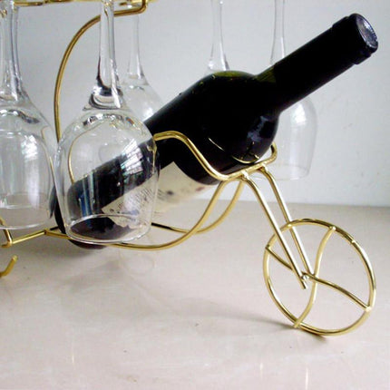 Iron Wine Bottle Holder Rack Wine Cooler Stand Decorative Storage Display